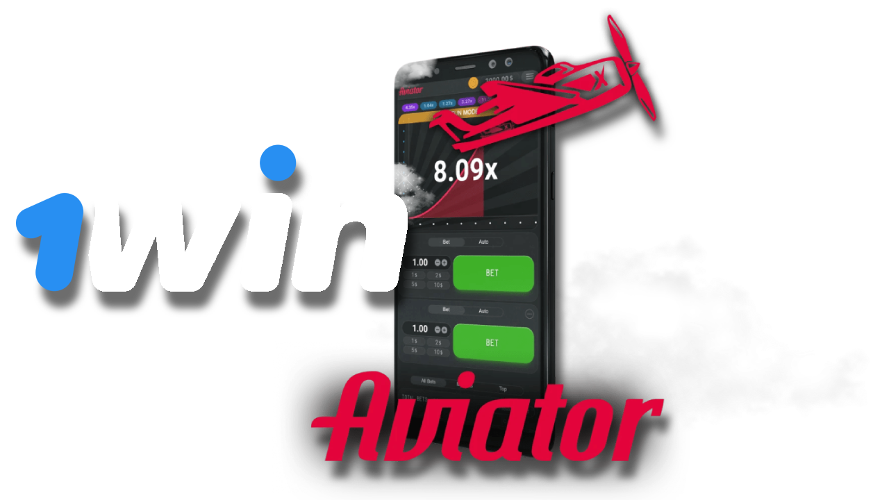 Aviator and 1Win logos